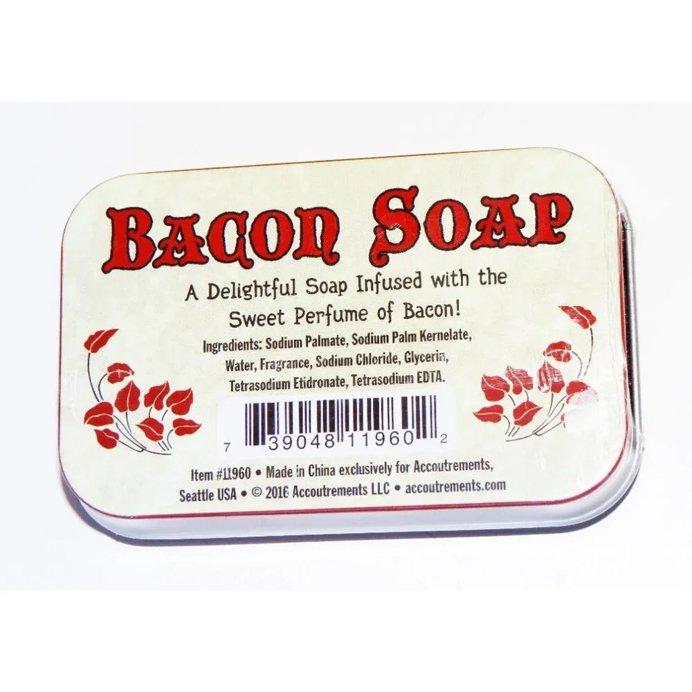 Bacon Soap & Bacon Lip Balm Novelty Gag White Elephant Gift NEW